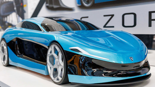 Design of a blue sports car Automotive and Transport Design