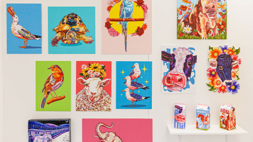illustration exhibition of students work