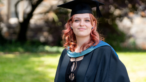 Harriet Priest co-recipient of the Performing arts Award (English medium). at Carmarthen Graduation 8 - 7 - 25