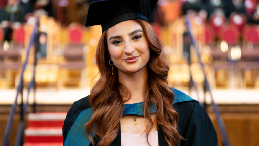Charleigh in her cap and gown