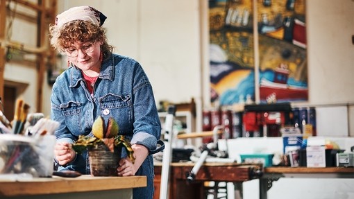 The young Audrey puppet from Little Shop of Horrors.