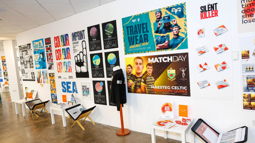graphic design students work