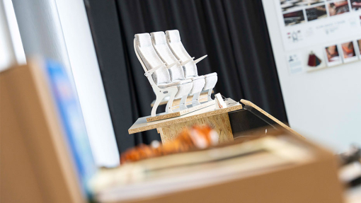 product design students work in exhibition