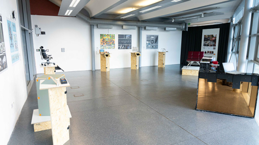product design students work in exhibition