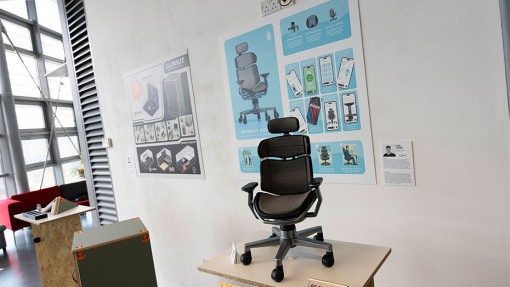 product design students work in exhibition