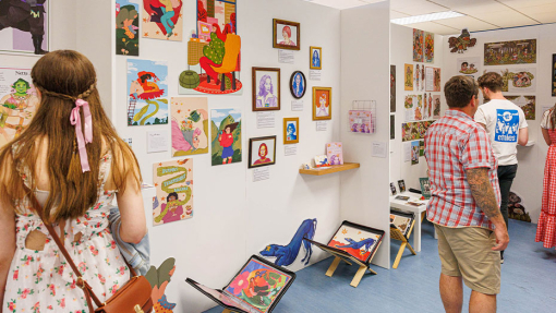 illustration exhibition of students work