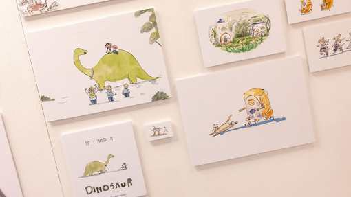 illustration exhibition of students work