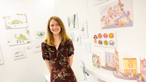 illustration exhibition of students work