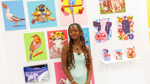 illustration exhibition of students work