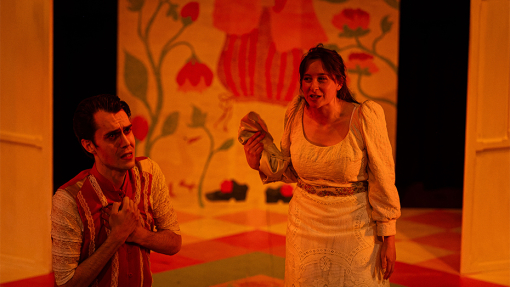 Summer show acting exhibition, students acting on stage