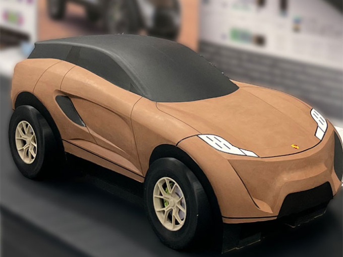 Design of a brown car Automotive and Transport Design
