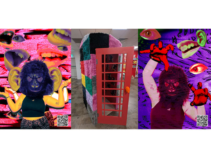graphic design of gorilla girl