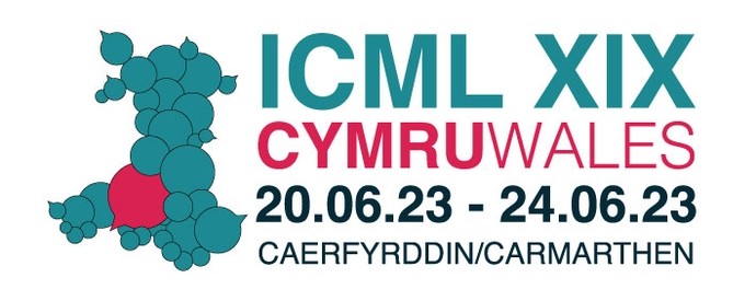 Logo cynhadledd ICML XIX.