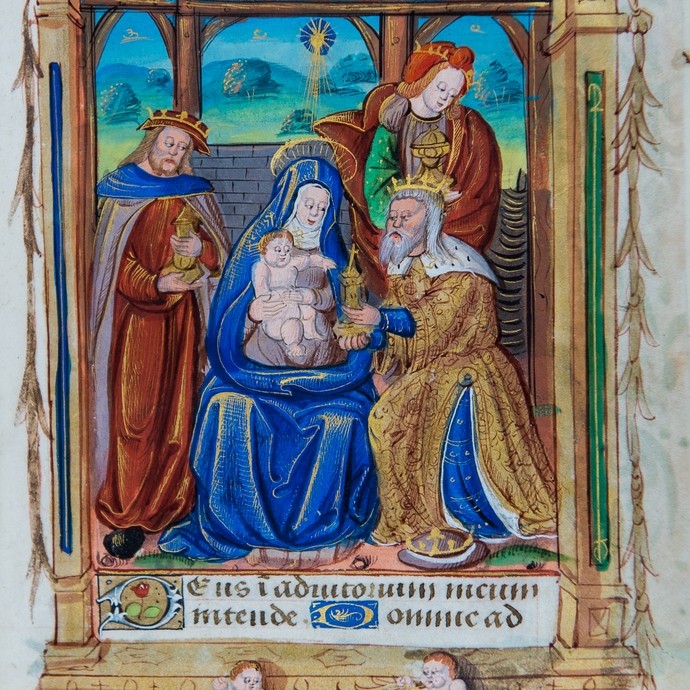 page from the Boddam Book of Hours