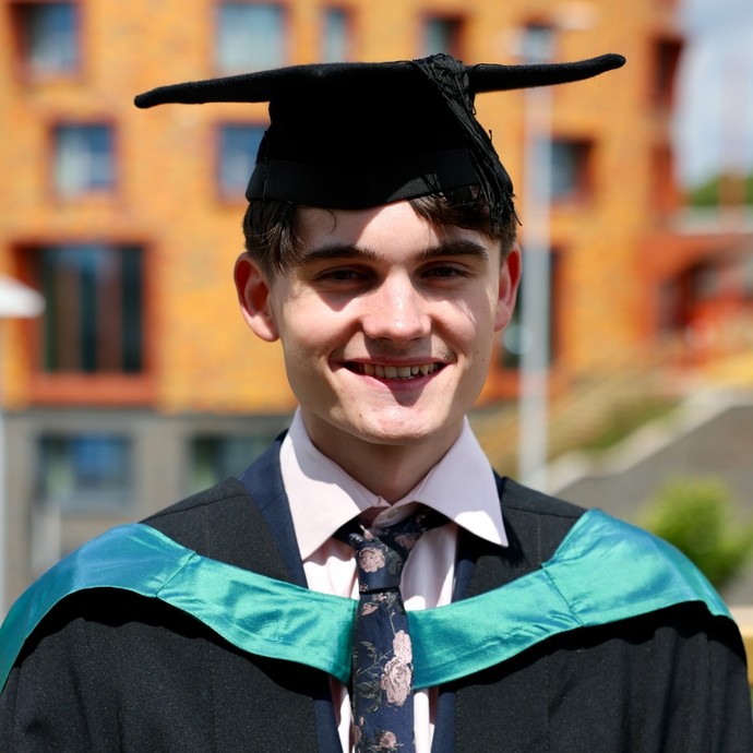 young man graduating